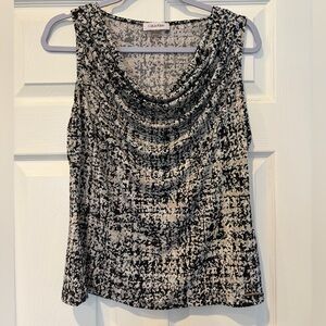 Calvin Klein Monochrome Patterned Women's Blouse